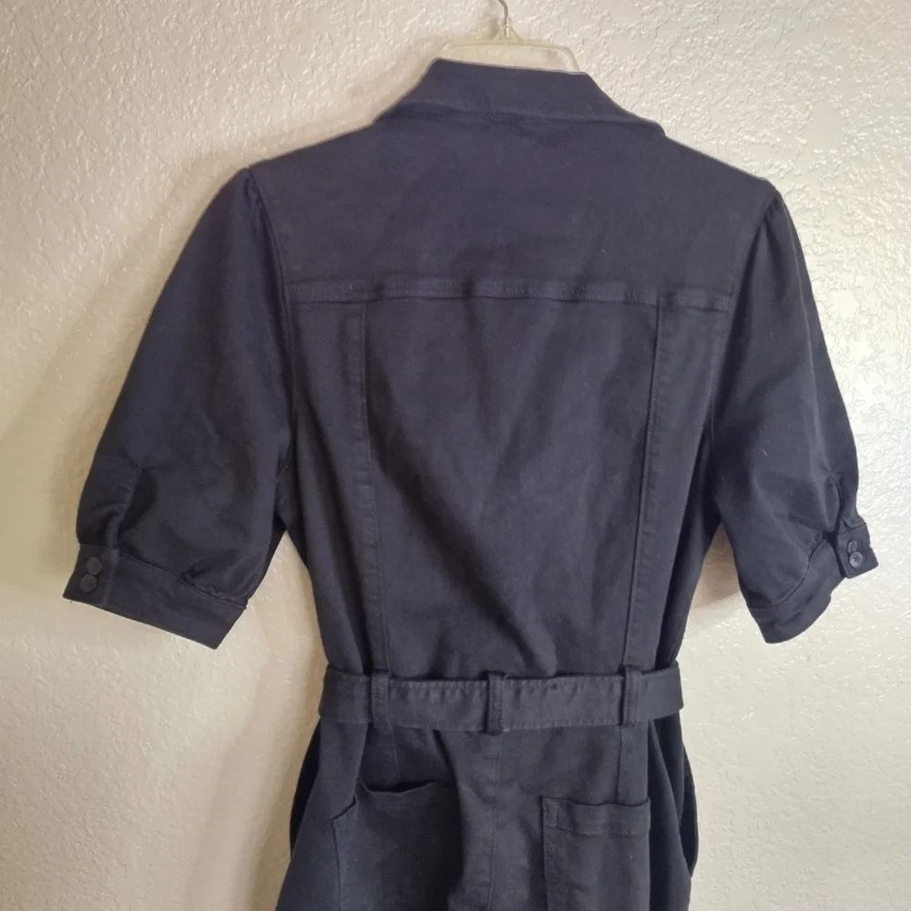 Paige Mayslie Shortsleeve Jumpsuit Washed Black sz 6
